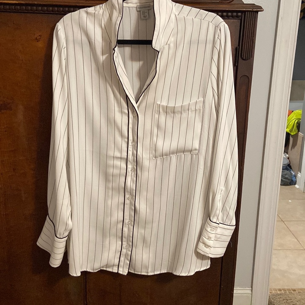 Long sleeved button down blouse